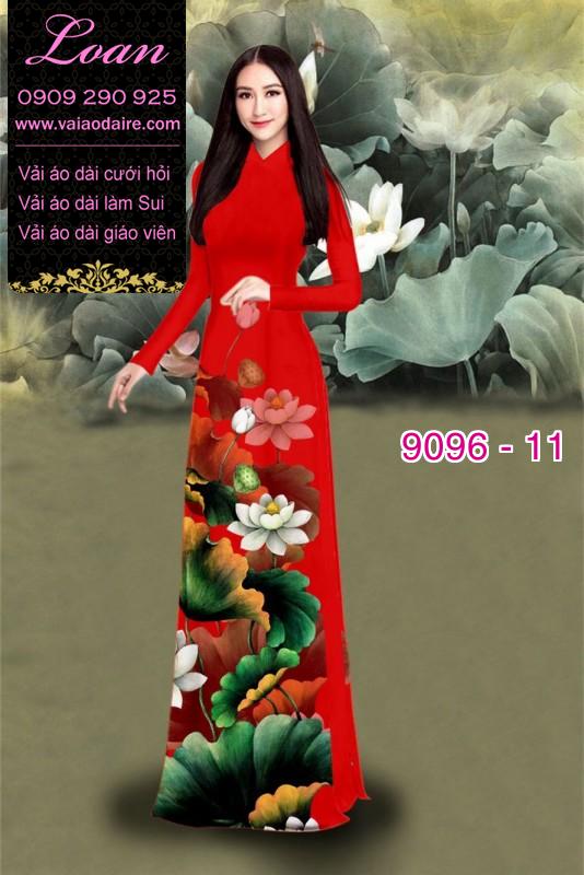 Vải áo dài hoa Sen Vải áo dài hoa Sen