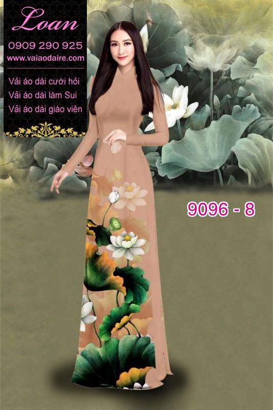 Vải áo dài hoa Sen Vải áo dài hoa Sen