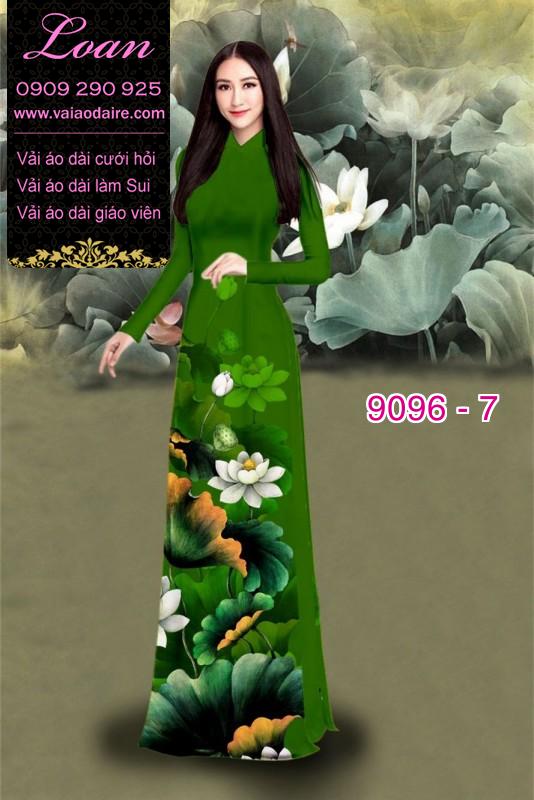 Vải áo dài hoa Sen Vải áo dài hoa Sen
