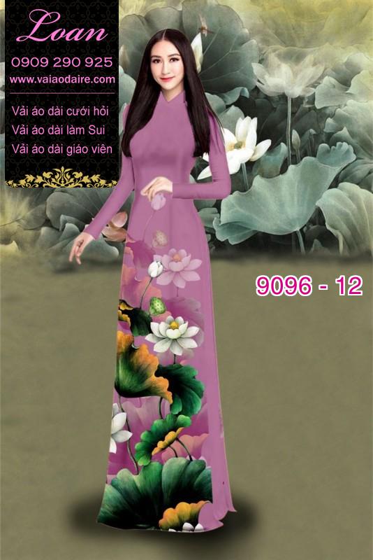 Vải áo dài hoa Sen Vải áo dài hoa Sen
