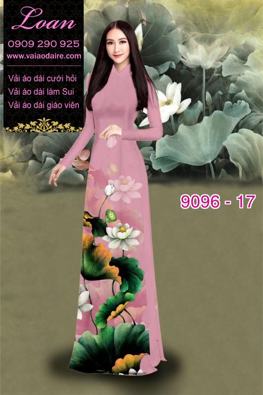 Vải áo dài hoa Sen Vải áo dài hoa Sen