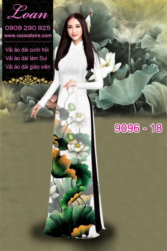 Vải áo dài hoa Sen Vải áo dài hoa Sen