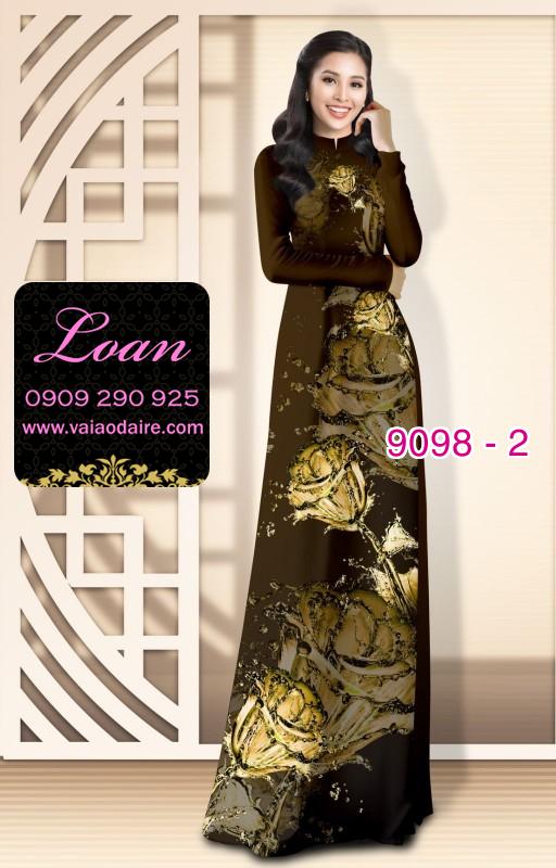 Vải áo dài hoa 3D