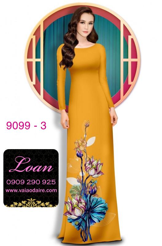 Vải áo dài hoa 3D Vải áo dài hoa 3D