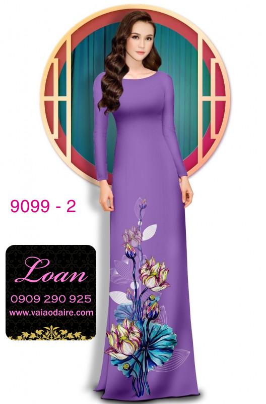 Vải áo dài hoa 3D Vải áo dài hoa 3D