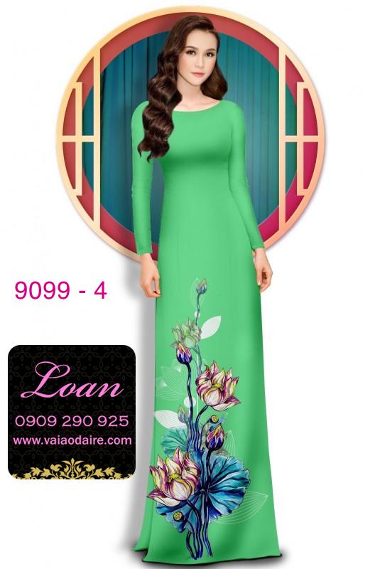 Vải áo dài hoa 3D Vải áo dài hoa 3D