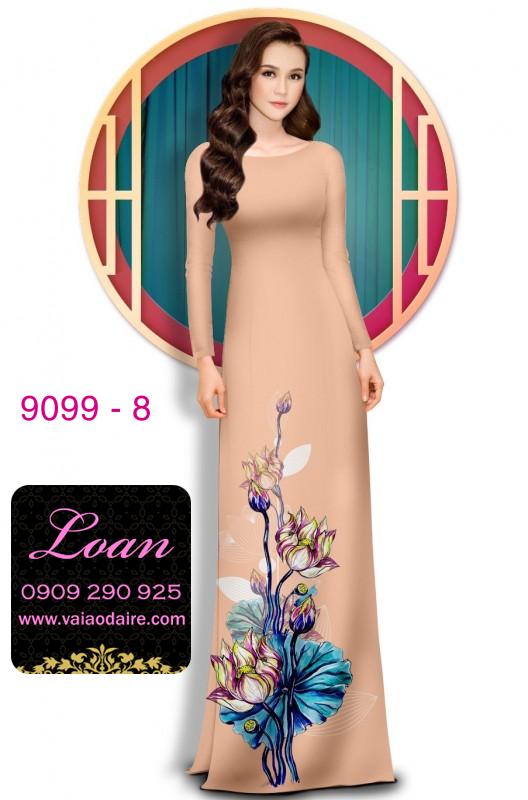 Vải áo dài hoa 3D Vải áo dài hoa 3D
