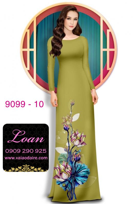 Vải áo dài hoa 3D Vải áo dài hoa 3D
