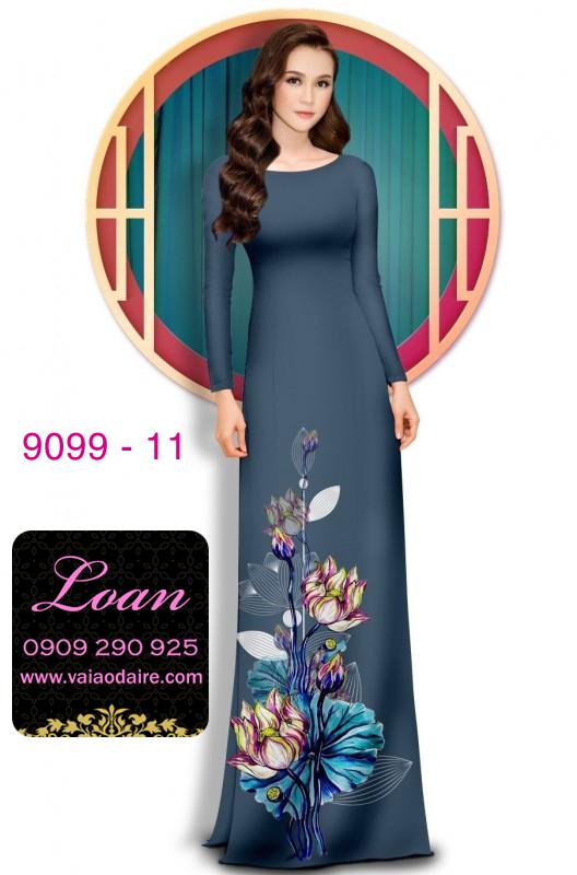 Vải áo dài hoa 3D Vải áo dài hoa 3D