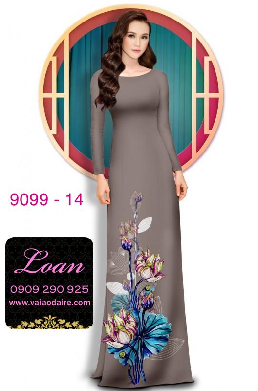 Vải áo dài hoa 3D Vải áo dài hoa 3D