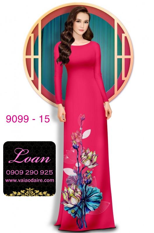 Vải áo dài hoa 3D Vải áo dài hoa 3D