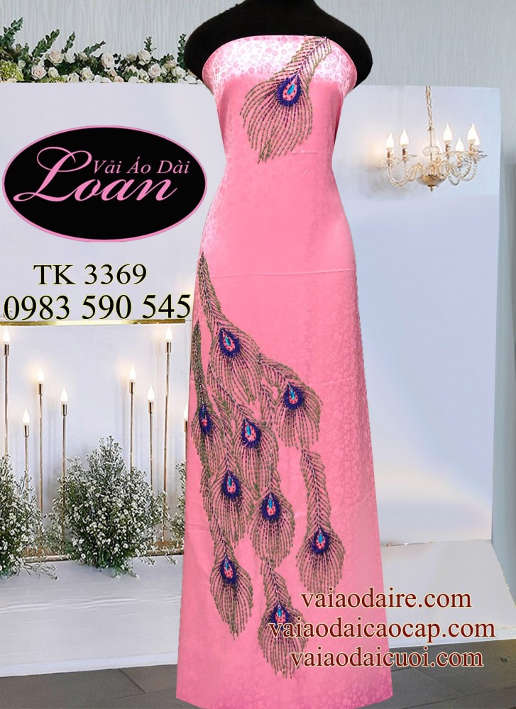 Vải áo dài kết đuôi công