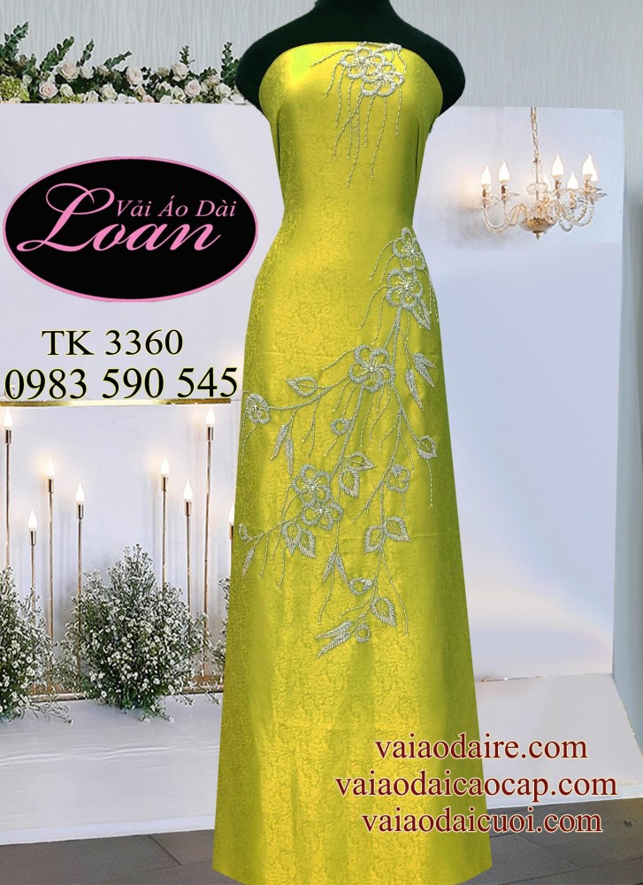 Vải áo dài kết sang trọng