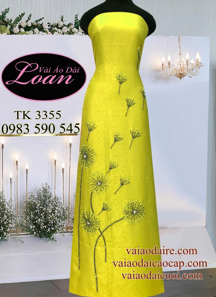 Vải áo dài kết Bồ Công Anh