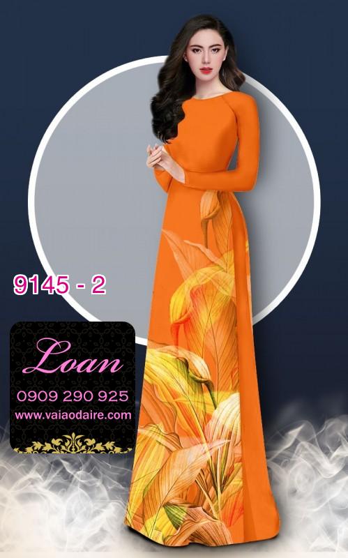 Vải áo dài hoa 3D