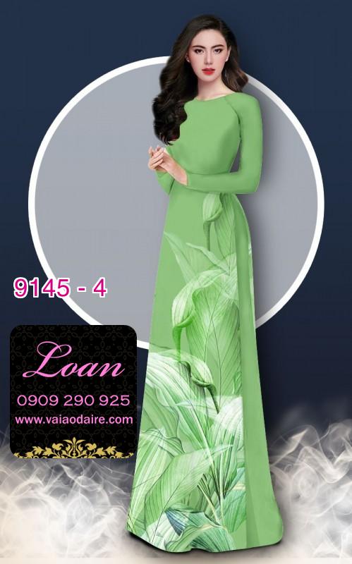 Vải áo dài hoa 3D