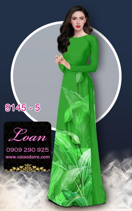 Vải áo dài hoa 3D