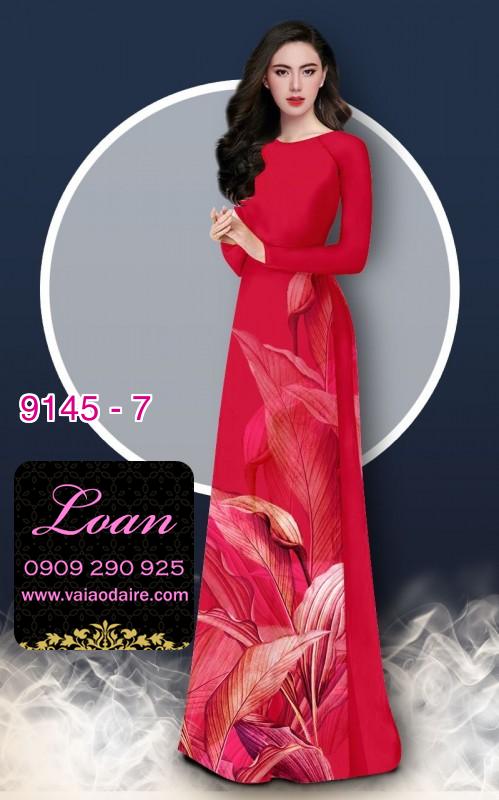 Vải áo dài hoa 3D