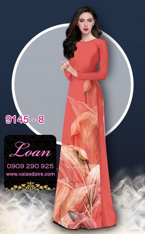 Vải áo dài hoa 3D