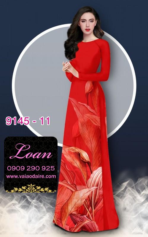 Vải áo dài hoa 3D