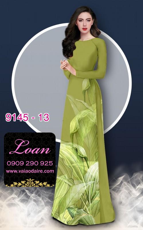 Vải áo dài hoa 3D