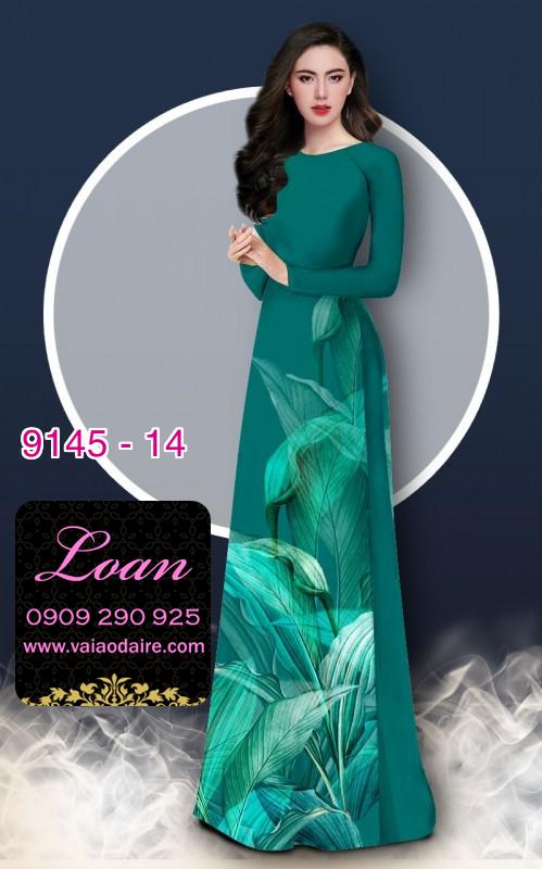 Vải áo dài hoa 3D