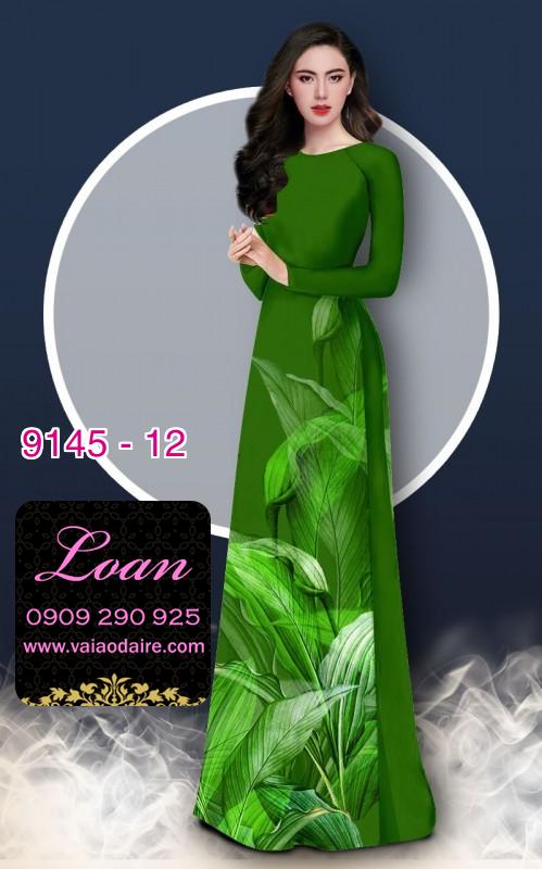 Vải áo dài hoa 3D