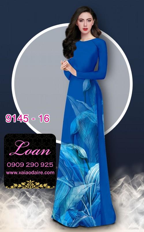 Vải áo dài hoa 3D