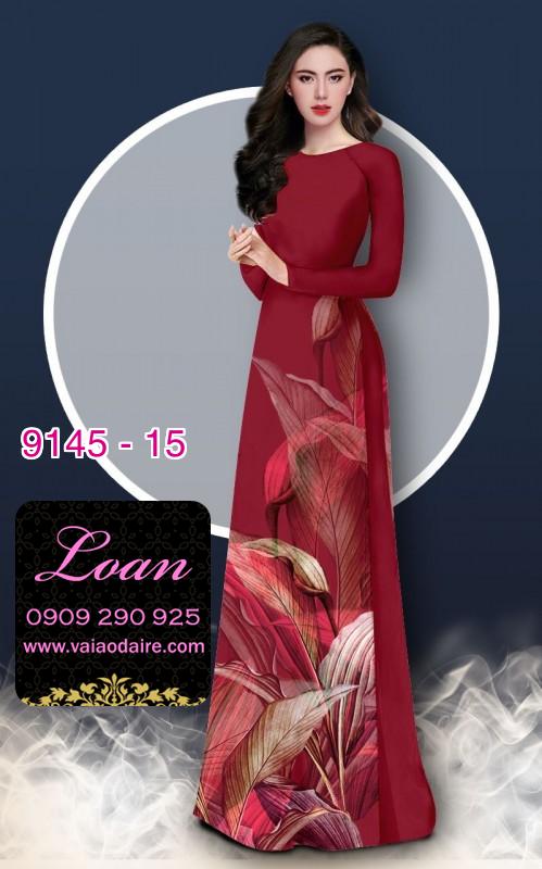 Vải áo dài hoa 3D