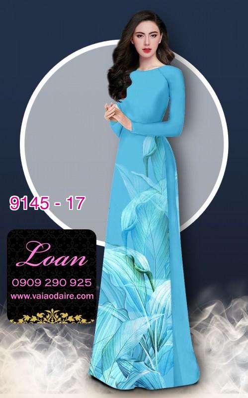 Vải áo dài hoa 3D