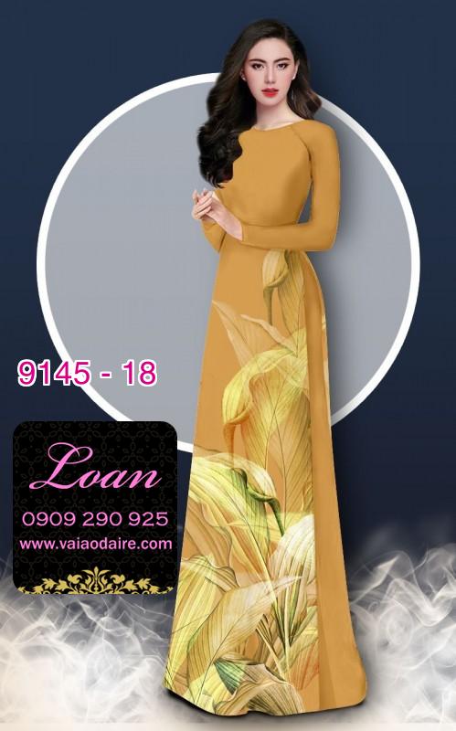 Vải áo dài hoa 3D