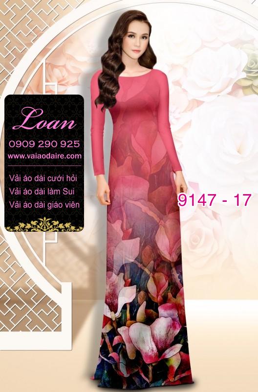 Vải áo dài hoa 3D Vải áo dài hoa 3D