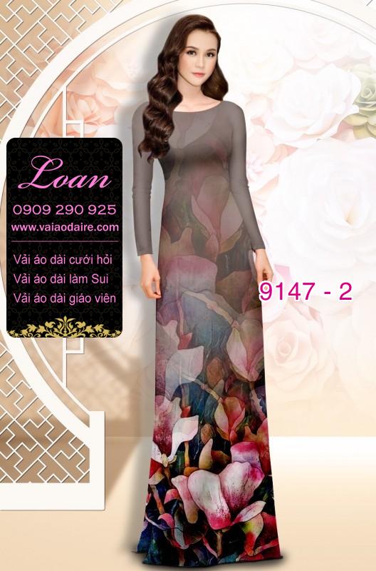 Vải áo dài hoa 3D Vải áo dài hoa 3D