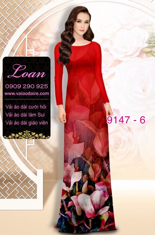 Vải áo dài hoa 3D Vải áo dài hoa 3D