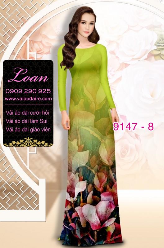 Vải áo dài hoa 3D Vải áo dài hoa 3D
