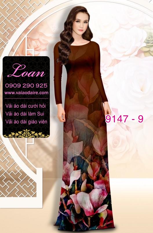 Vải áo dài hoa 3D Vải áo dài hoa 3D