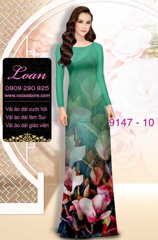 Vải áo dài hoa 3D Vải áo dài hoa 3D