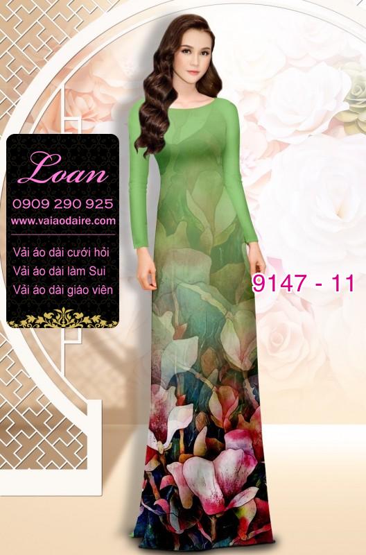 Vải áo dài hoa 3D Vải áo dài hoa 3D