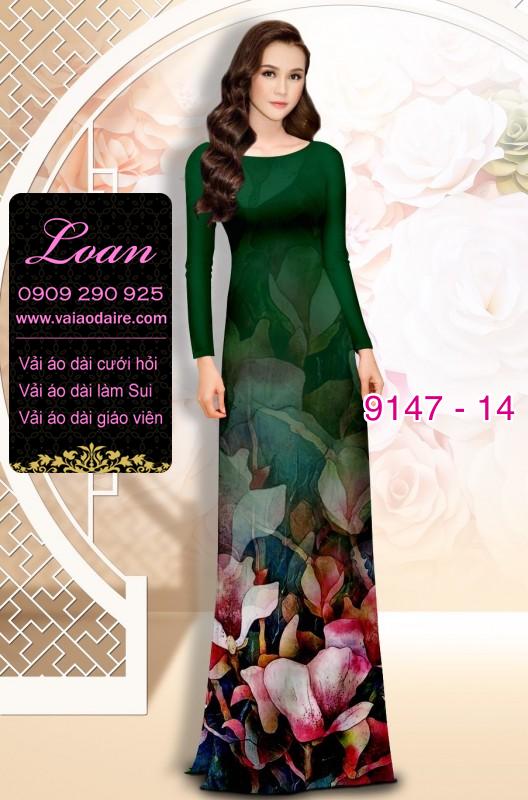 Vải áo dài hoa 3D Vải áo dài hoa 3D