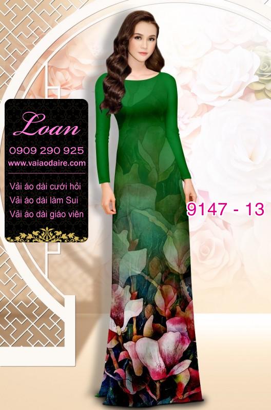 Vải áo dài hoa 3D Vải áo dài hoa 3D