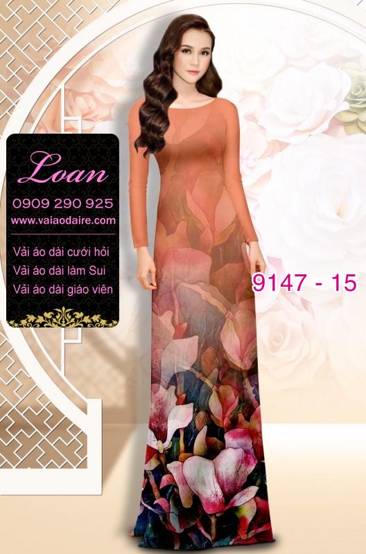 Vải áo dài hoa 3D Vải áo dài hoa 3D