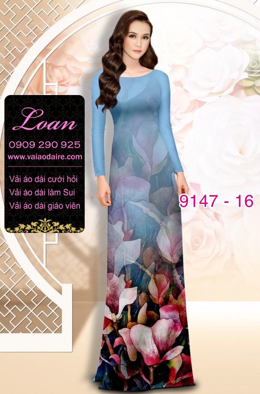 Vải áo dài hoa 3D Vải áo dài hoa 3D
