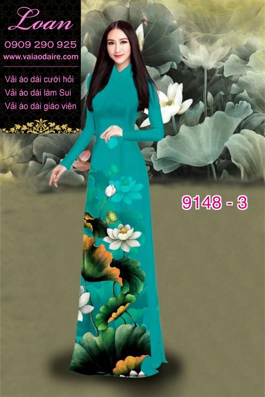 Vải áo dài hoa Sen