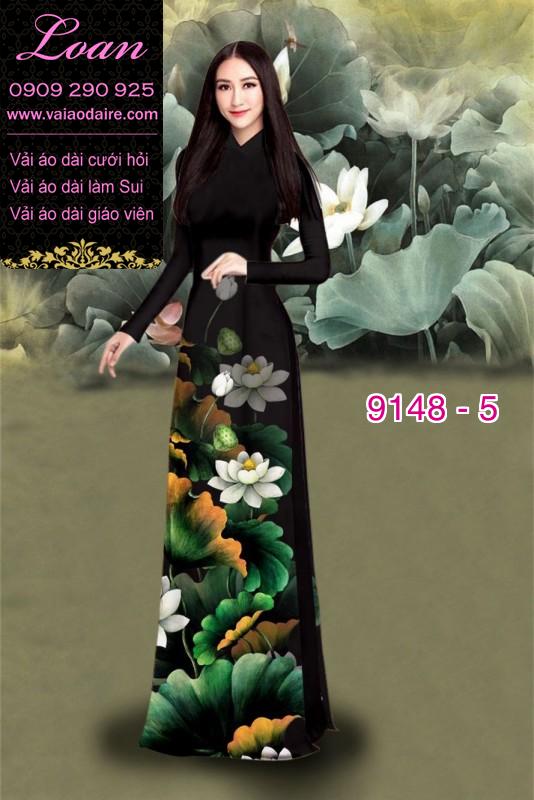 Vải áo dài hoa Sen