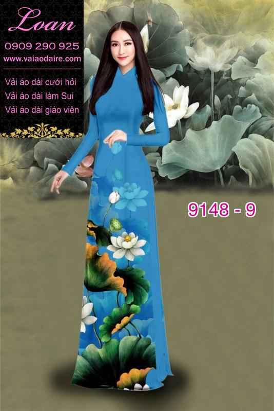 Vải áo dài hoa Sen