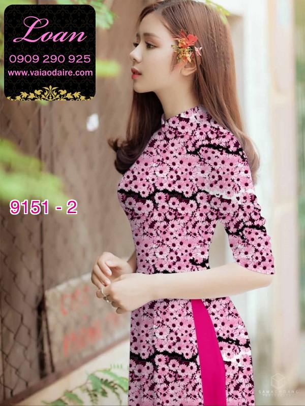 Vải áo dài hoa nhí