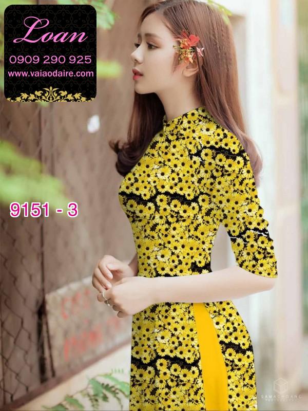 Vải áo dài hoa nhí