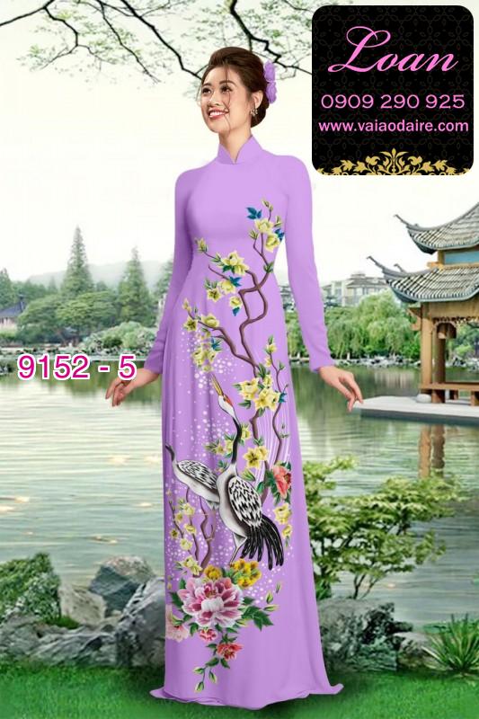 Vải áo dài hoa nhí