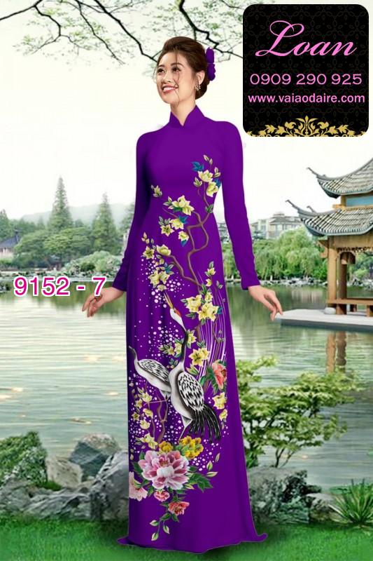 Vải áo dài hoa nhí