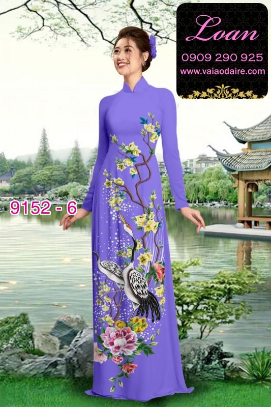 Vải áo dài hoa nhí